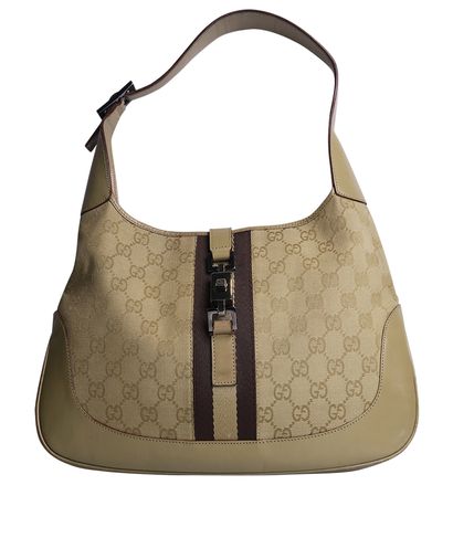 J Jackie O Monogram Handbag, front view